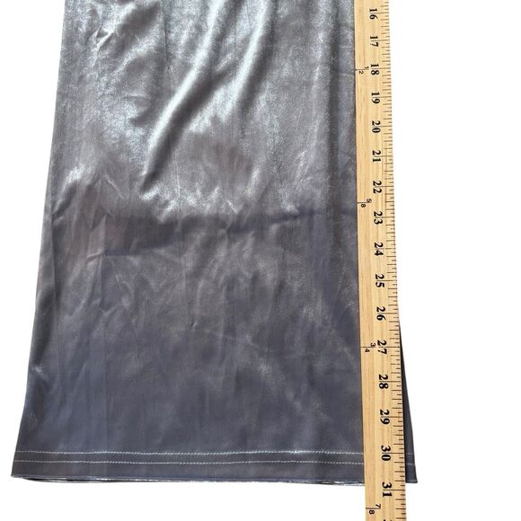 NWT CHRISTIAN LACROIX Women's Velvet Wide Leg Pants Icy Gray Blue Size Small - Picture 5 of 8